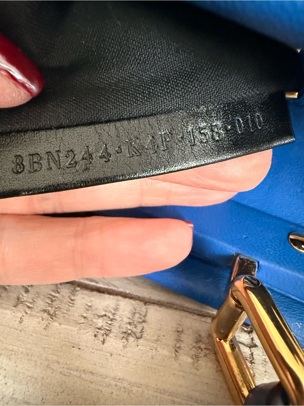 Fendi Peekaboo Mini in Electric Blue with Gold Hardware - Picture 12 of 16
